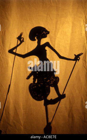 Sinta cuoio Wayang Kulit Shadow Puppet Indonesia 1539 Foto Stock