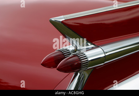 Pinna di coda, 1959 Cadillac Eldorado Biarritz Foto Stock