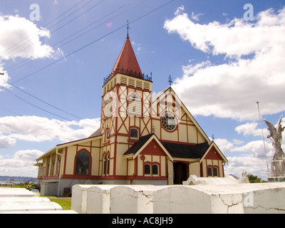 Nuova Zelanda rotorua chiesa anglicana di san fedi Foto Stock