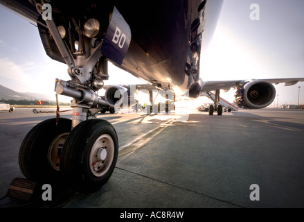 Airbus A321 turnaround a Malaga Foto Stock