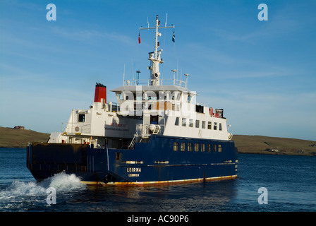 Dh Lerwick Harbour LERWICK SHETLAND Leirna Lerwick al traghetto Bressay uscire Lerwick Foto Stock