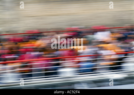 Francia Paris una offuscata bateau mouche Foto Stock