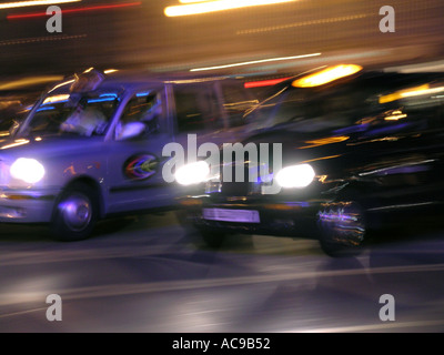 Londra taxi con licenza black cabs taxi Foto Stock