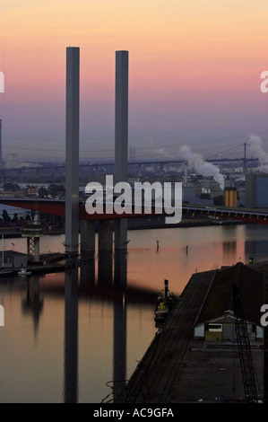 Ponte Bolte Docklands Melbourne Victoria Australia Foto Stock