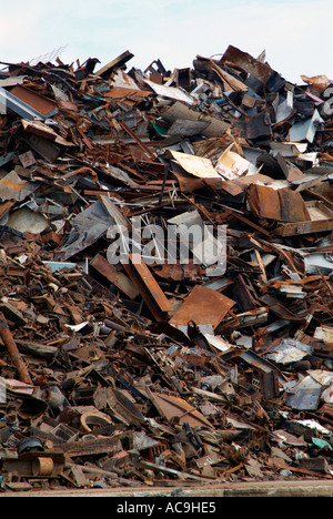 Rottami di metallo impianto di trasformazione Manchester Lancashire Nord ovest nave canal UK GB Europa Foto Stock