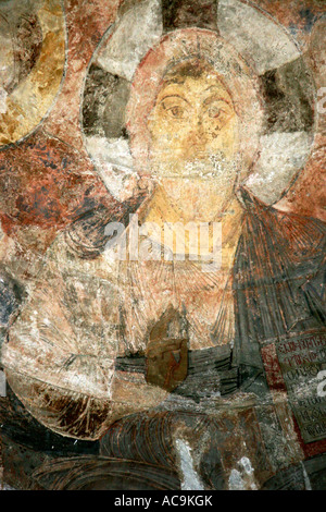 Affresco Icona di Gesù, Haghpat Monastero, Armenia Foto Stock