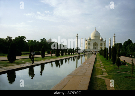 India, Agra - Taj Mahal Foto Stock
