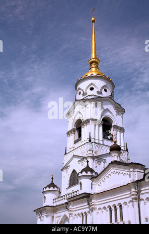 Il campanile della cattedrale dell Assunzione, Bogoljubovo, Vladimir, Russia Foto Stock