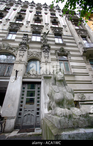 Lettonia - Riga - Art Nouveau Foto Stock