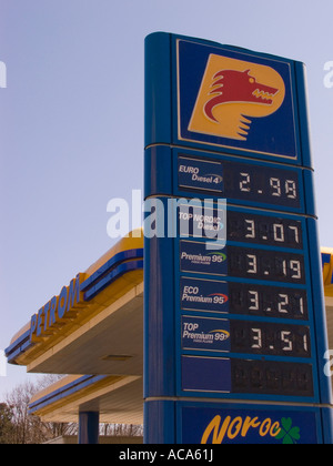 Stazione di gas della società Petrom in Suceava, Romania Foto Stock