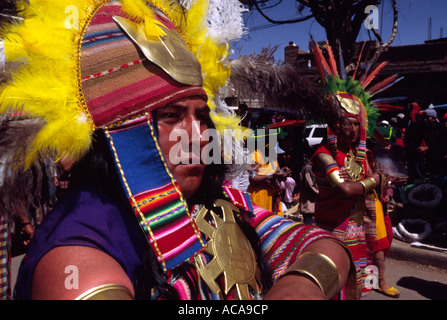 Guerrieri Inca - Puno Week festival, Puno, Perù Foto Stock