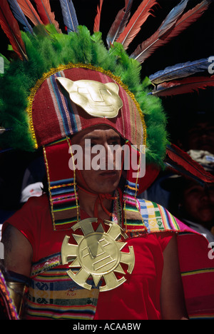 Guerriero Inca - Puno Week festival, Puno, Perù Foto Stock