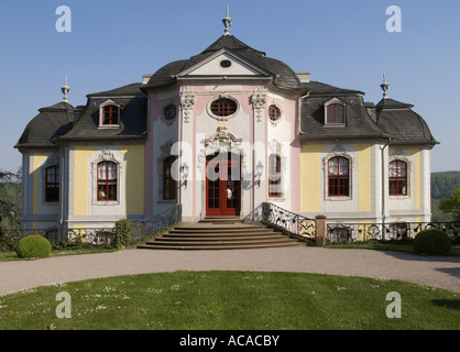 Rokoko castello Dornburg, Turingia, Germania Foto Stock