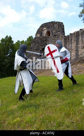 Medieval Fete in Parthenay, Francia Foto Stock