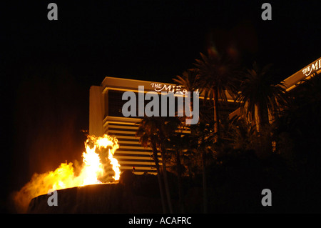 Vulcano Visualizza Mirage Hotel and Casino Las Vegas Nevada USA Foto Stock