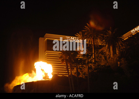 Vulcano Visualizza Mirage Hotel and Casino Las Vegas Nevada USA Foto Stock