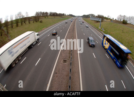 Autostrada M1 LEICESTERSHIRE REGNO UNITO Inghilterra Foto Stock