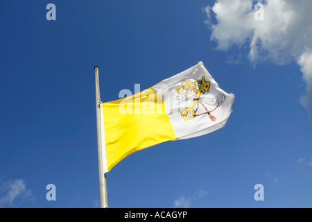 Bandiera del Vaticano Foto Stock