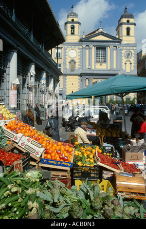 Napoli Italia frutta fresca vegertables in vendita piazza Montesanto Foto Stock