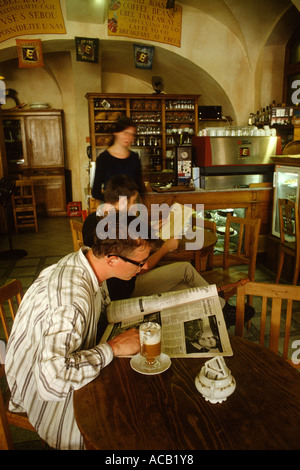 Praga Repubblica Ceca Ebel Coffee House nella Città Vecchia Foto Stock