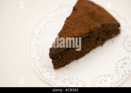 Organico in casa torta al cioccolato Foto Stock