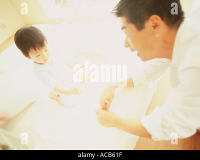 Weekend in famiglia Sunny Foto Stock