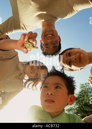 Weekend in famiglia saltare Foto Stock