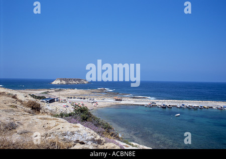 Spiaggia Mandoulis Ayios Georgios Foto Stock