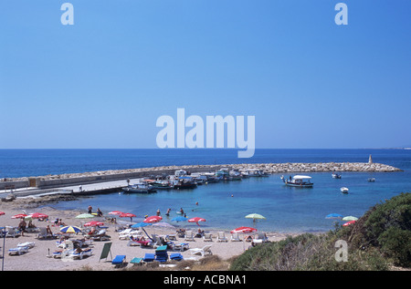 Spiaggia Mandoulis Ayios Georgios Foto Stock