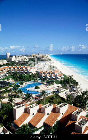 Hotel e appartamenti resort di Cancun messico Foto Stock