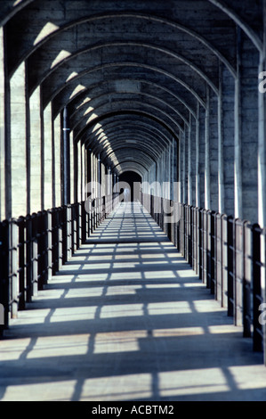 Passerella del grandfey viadotto ferroviario città di Friburgo Cantone di Friburgo in Svizzera Foto Stock