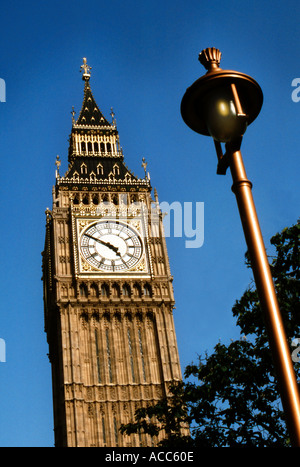 Big Ben clocktower in Londra England Regno Unito Foto Stock