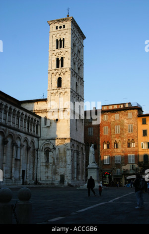 Scena di strada Toscana Italia Foto Stock