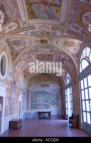 Bagnaia, Lazio, Italia. Villa Lante. Interno Foto Stock