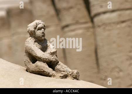 Sandsculpture egiziano a Brighton estate 2005 Foto Stock