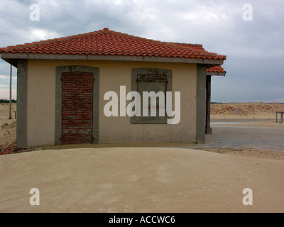 Svuotare case per vacanze Case di vacanza alla spiaggia dell'Oceano Atlantico in Francia in Vieux Boucau les Bains Landes Foto Stock