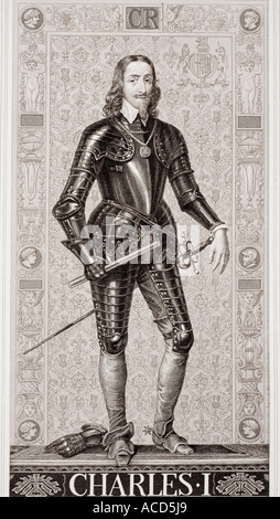 Carlo i, 1600 - 1649. Re di Inghilterra, Scozia, Galles e Irlanda- Foto Stock