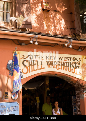 Key West Shell Warehouse Florida Foto Stock