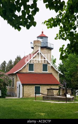 Eagle Bluff Lighthouse penisola parco dello stato del Wisconsin Foto Stock