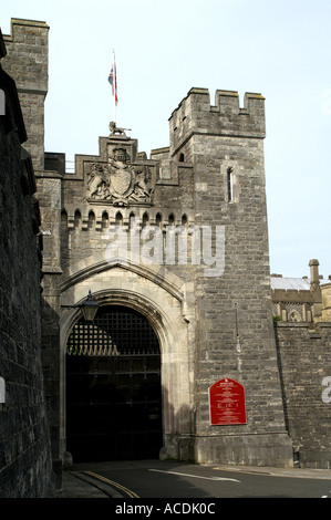 Castello di Arundel High Street lodge ingresso Arundel South Downs West Sussex England Regno Unito Regno Unito Gran Bretagna GB Europa Foto Stock