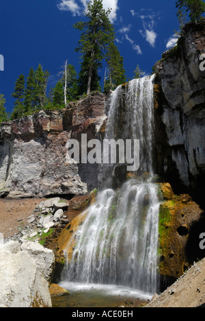 Paulina cade nella Newberry cratere vulcanico nazionale monumento Oregon Foto Stock