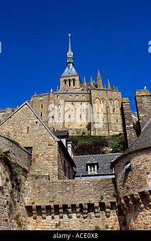 Le Mont St Michel, Normandia, Francia Foto Stock