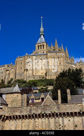 Le Mont St Michel, Normandia, Francia Foto Stock