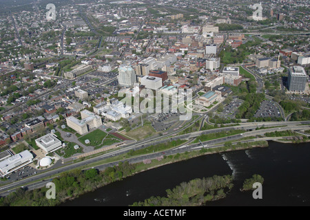 Vista aerea di Trenton, New Jersey Foto Stock