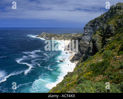 Vista dal punto del capo a Capo di Buona Speranza Città del Capo, Provincia del Capo occidentale; Sud Africa Foto Stock