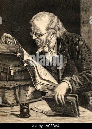 Barthold Georg Niebuhr, 1776 - 1831.statista tedesco-danese, banchiere e storico. Foto Stock