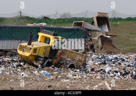 Beddington terreni agricoli a discarica, a sud di Londra. Foto Stock