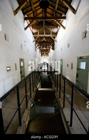 Blocco di cella all'interno di Seodaemun coloniale giapponese prigione Seoul COREA DEL SUD Foto Stock
