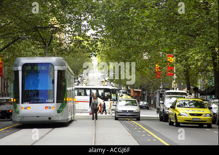 Collins Street Melbourne Victoria Australia Foto Stock