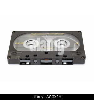 Un vecchio stile di nero di cassette audio Foto Stock